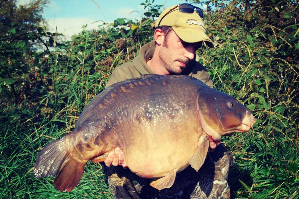 James with a mirror carp